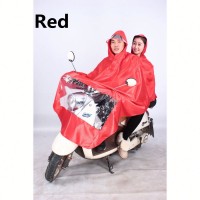 Transparent adult PVC vinyl rain poncho reusable rain coat with Logo printed