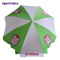 custom printing wind resistant windproof beer advertising beach umbrella