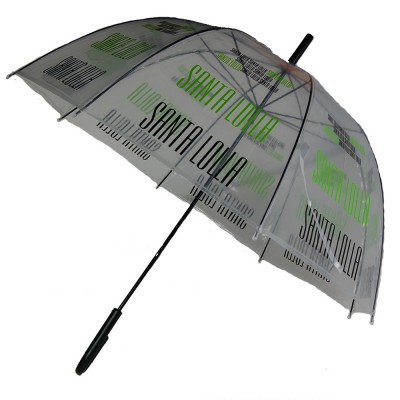 Wholesale Price clean wedding umbrella Manual Transparent umbrella with printing