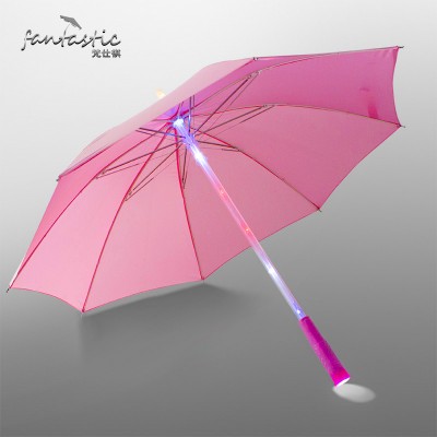 Advertisement New Invention 23 Inch 8 Ribs LED Flash Lamp Light Flashlight LED Umbrella With Led Light Advertisement